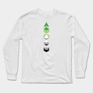 Aro Platonic Solids (small) Long Sleeve T-Shirt